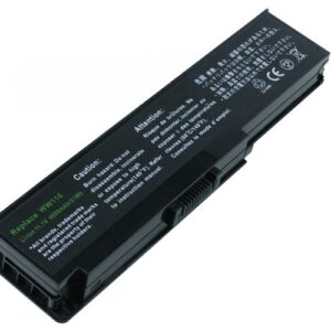 11.1V 49Wh 6-Cell Battery for Dell Inspiron 1420 Dell Vostro 1400 (P/N: 312-0543 312-0584 451-10516 FT080 FT092 KX117 NR433 WW116) – Front view top 45° angle