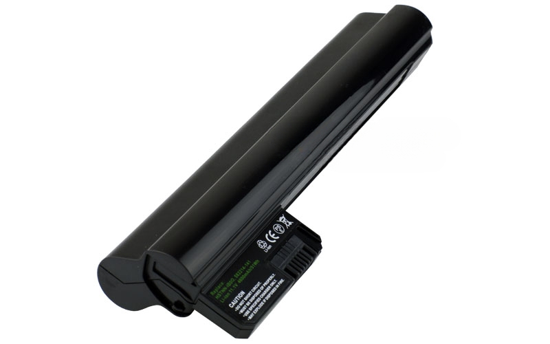 11.1V 49Wh 6-Cell Battery for HP Mini 210 210-1000 Compaq Mini 210 CQ20 (P/N: HSTNN-Q46C HSTNN-DB0P HSTNN-LB0P 582213-121) – Front view top 45° angle