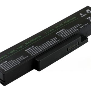 11.1V 49Wh 6-Cell Battery for Mecer Xpression EL81 Dell Inspiron 1425 1427 (P/N: BATEL80L6) – Front view top 45° angle