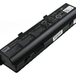 11.1V 5045mAh/56Wh 6-Cell Battery for Dell Alienware M15x (P/N: F681T 0W3VX3 0T780R 312-0209 HC26Y D951T 312-0210 312-0207) – Front view top 45° angle