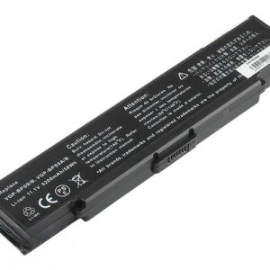 11.1V 5200mAh/58Wh 6-cell battery compatible with Sony VGP-BPS9/B VGP-BPS10 VGP-BPS9A/B – Front view top 45° angle