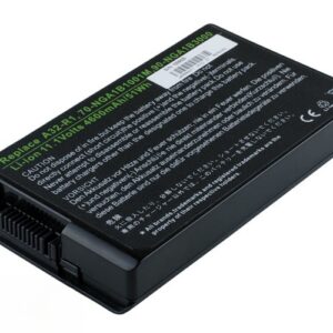 11.1V 5200mAh/58Wh 6-Cell Battery for ASUS R1E R1F R1 Tablet PC (P/N: A32-R1 70-NGA1B1001M 90-NGA1B3000) – Front view top 45° angle