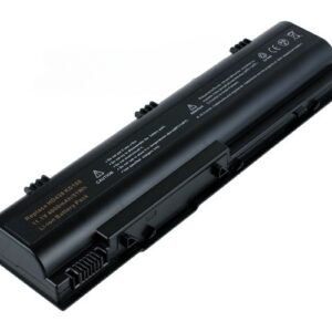 11.1V 5200mAh/58Wh 6-Cell Battery for Dell Inspiron 1300 B120 B130 Dell Latitude 120L (P/N: 312-0366 312-0416 451-10289 KD186 TD611 TT720 UD532 WD414 XD187 YD120) – Front view top 45° angle