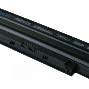 11.1V 5200mAh/58Wh 6-Cell Battery for Dell Inspiron 13R 14R 15R N3010 N4010 N5010 N7010 Dell Vostro 1450 1550 3450 3550 3750 (P/N: 04YRJH 06P6PN 07XFJJ 312-0233 312-1201 383CW 451-11510 9JR2H J1KND WT2P4) – Front view top 45° angle