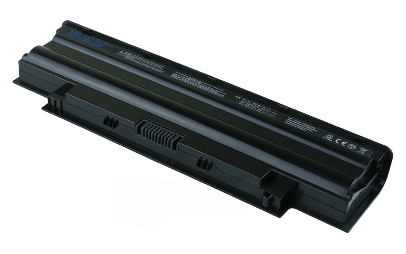 11.1V 5200mAh/58Wh 6-Cell Battery for Dell Inspiron 13R 14R 15R N3010 N4010 N5010 N7010 Dell Vostro 1450 1550 3450 3550 3750 (P/N: 04YRJH 06P6PN 07XFJJ 312-0233 312-1201 383CW 451-11510 9JR2H J1KND WT2P4) – Front view top 45° angle