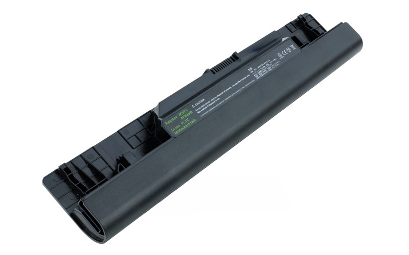 11.1V 5200mAh/58Wh 6-Cell Battery for Dell Inspiron 14 15 17 1464 1564 1764 (P/N: 05Y4YV 0FH4HR 451-11467 5YRYV 9JJGJ JKVC5 NKDWV TRJDK) – Front view top 45° angle