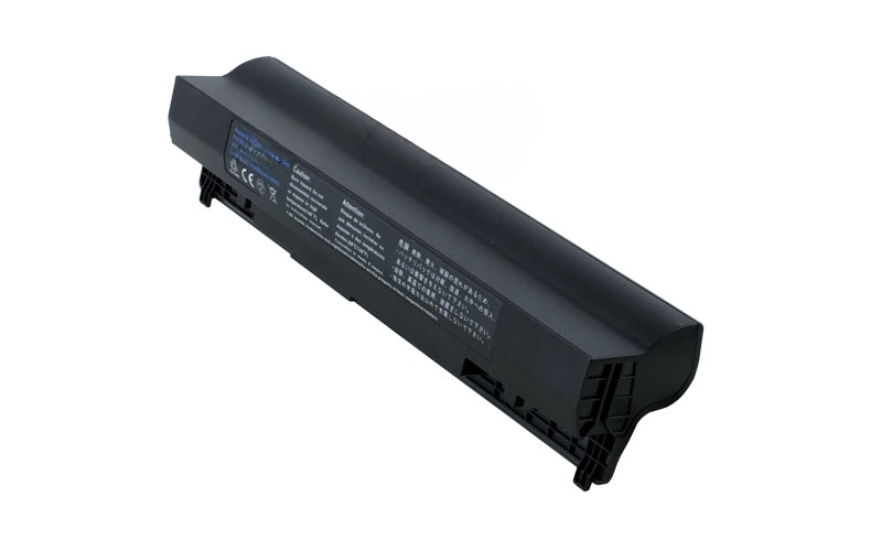 11.1V 5200mAh/58Wh 6-Cell Battery for Dell Latitude 2100 2110 2120 (P/N: F079N G038N J017N J024N 00R271 06P147 312-0142 312-0229 451-11039 451-11040) – Front view top 45° angle