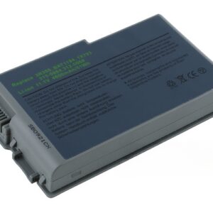 11.1V 5200mAh/58Wh 6-Cell Battery for Dell Latitude D500 D530 D600 D610 Dell Inspiron 500m 600m Dell Precision M20 (P/N: U1544 7Y356 0X217 YD165 J2178 312-0063 310-4482) – Front view top 45° angle