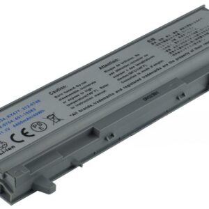 11.1V 5200mAh/58Wh 6-Cell Battery for Dell Latitude E6400 E6410 E6500 Dell Precision M2400 M4400 (P/N: 312-0748 312-0754 312-0917 451-10583 KY477 PT434 U844G) – Front view top 45° angle