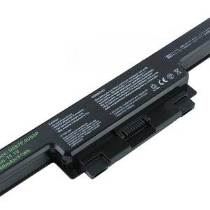 11.1V 5200mAh/58Wh 6-Cell Battery for Dell Studio 1450 1450n 1457 1458 (P/N: W356P P219P U597P 312-4009) – Front view top 45° angle