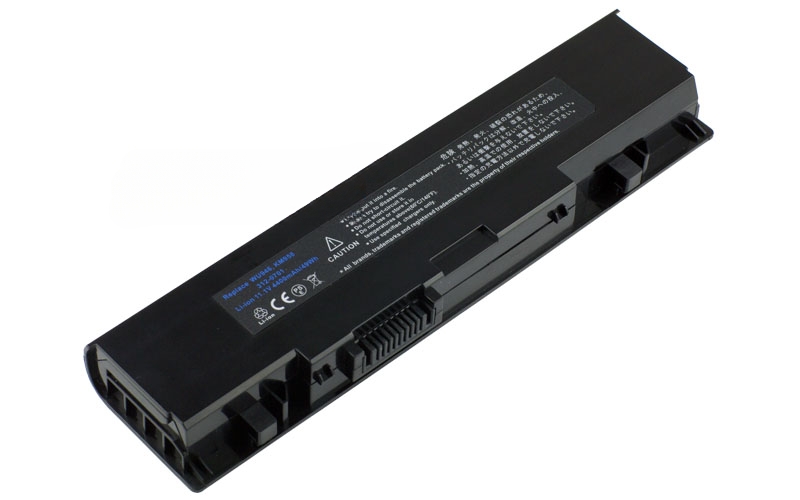 11.1V 5200mAh/58Wh 6-Cell Battery for Dell Studio 1535 1536 1555 1557 1558 PP39L (P/N:312-0701 A2990667 KM958 WU946) – Front view top 45° angle