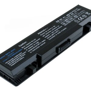 11.1V 5200mAh/58Wh 6-Cell Battery for Dell Studio 1735 1737 (P/N: 312-0711 451-10660 453-10044 MT342 RM791) – Front view top 45° angle