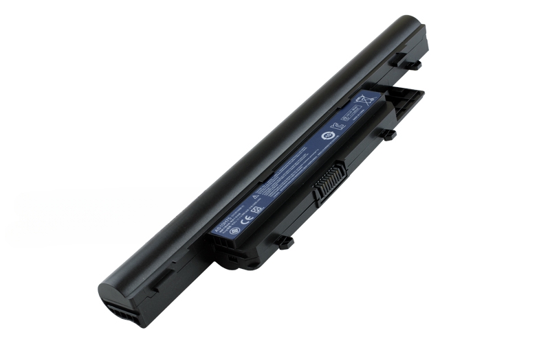 11.1V 5200mAh/58Wh 6-Cell Battery for Packard Bell (P/N: AL10H31 AL10E31 AL10F31 AL10H3E) – Front view top 45° angle