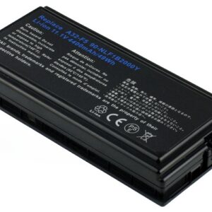 11.1V 549Wh 6-Cell Battery for ASUS F5 F5M F5N F5VL F5Z X50 X50M X50R X59 (P/N: A32-F5 70-NLF1B2000Z 70-NLF1B2000Y 90-NLF1B2000Z 90-NLF1B2000Y) – Front view top 45° angle