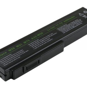 11.1V 58Wh 6-cell Battery for ASUS M50 N53Jf N53Jq G50Vt M60 G60 N61Vg N61Ja (P/N: A33-M50 A32-M50 90-NED1B2100Y 70-NED1B1000Z 90-NED1B1000Y L062066) – Front view top 45° angle