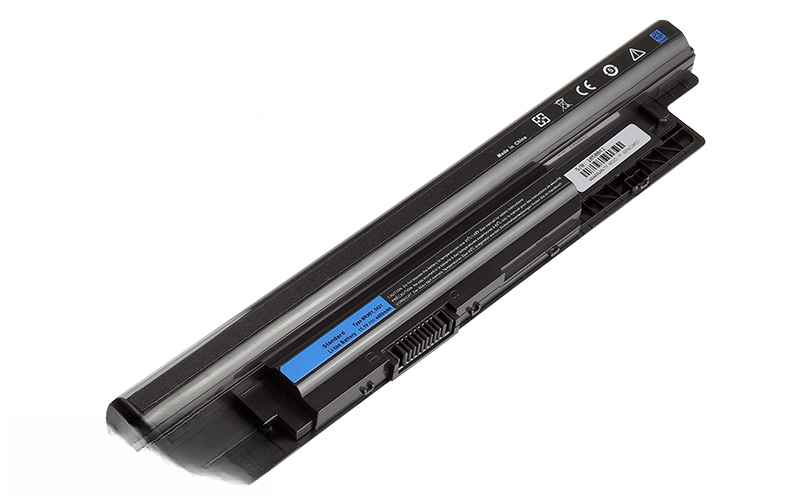 11.1V 58Wh 6-cell battery for Dell Inspiron 14 (3421) 15 (3521) 15R (5521) 15 (3531) 15 (3537) – Front view top 45° angle