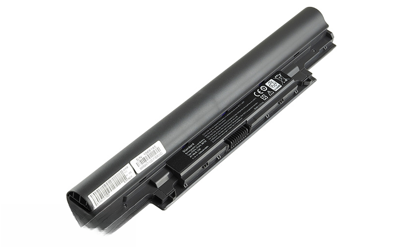 11.1V 58Wh 6-Cell Battery for Dell Latitude 3340 (P/N: HGJW8 451-BBII YFDF9 7WV3V H4PJP JR6XC) – Front view top 45° angle