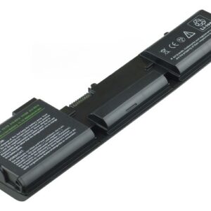 11.1V 58Wh 6-Cell Battery for Dell Latitude D410 (P/N: Y5179 Y5180 312-0314 312-0315 451-10234) – Front view top 45° angle