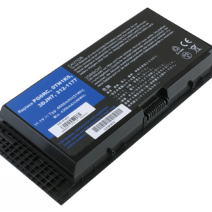 11.1V 58Wh 6-Cell Battery for Dell Precision M4600 M6600 M6700(P/N: 0TN1K5 312-1177 3DJH7 PG6RC) – Front view top 45° angle