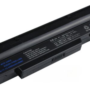 11.1V 58Wh 6-Cell Battery for Fujitsu Siemens Amilo Li1718 Li1720 Li2727 Fujitsu Siemens Amilo Pro V3405 V3505 V3525 V8210 Fujitsu Siemens Esprimo Mobile V5505 V5545 V6535 V6545 (P/N; BTP-B4K8 BTP-B8K8 BTP-BAK8 BTP-C4K8) – Front view top 45° angle