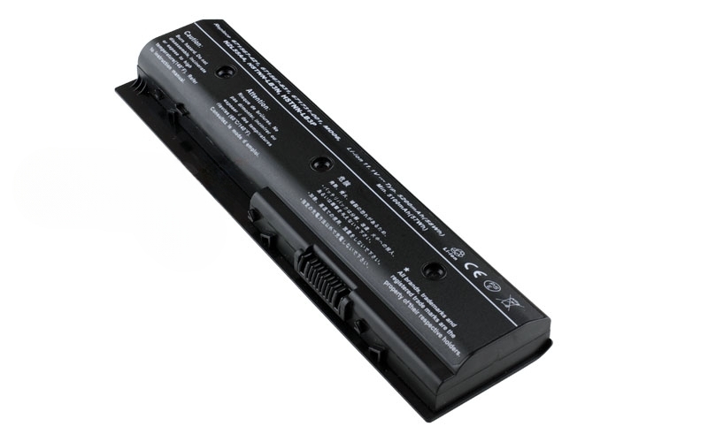 11.1V 58Wh 6-Cell Battery for HP Pavilion DV6-7000 DV7-7000 DV4-5000 HP Envy DV6-7200 M6-1100 DV4-5200 (P/N: 671567-421 671731-001 HSTNN-LB3N HSTNN-LB3P MO06) – Front view top 45° angle