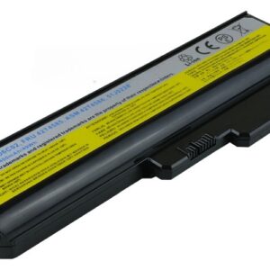 11.1V 58Wh 6-Cell Battery for Lenovo 3000 Series N500 G430 G450 G530 G550 Lenovo IdeaPad B460 V460 Z360 (P/N: FRU 42T4727 ASM 42T4728 57Y6527 57Y6528 L08S6D02 L08O6C02) – Front view top 45° angle