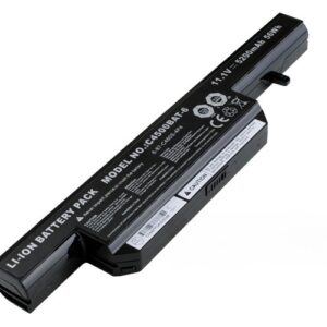 11.1V 58Wh 6-Cell Battery for Mecer Xpression W251 Proline C4500Q C4501 W150 (P/N: C4500BAT-6 W240BUBAT-3) – Front view top 45° angle