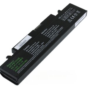 11.1V 58Wh 6-Cell Battery for Samsung N210 X420 X520 N220 NB30 (P/N: AA-PL1VC6B AA-PL1VC6B/E) – Front view top 45° angle