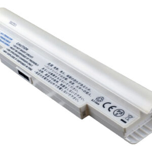 11.1V 58Wh 6-Cell Battery for Samsung NC10 NC20 N120 N140 N510 (P/N: AA-PB6NC6W AA-PB8NC8B AA-PL8NC6W) – Front view top 45° angle