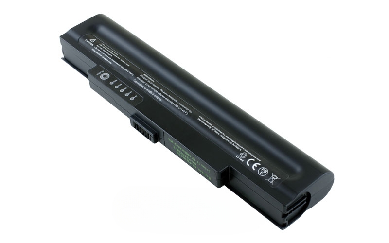 11.1V 58Wh 6-Cell Battery for Samsung NP-Q35 NP-Q45 NP-Q70 (P/N: AA-PB5NC6B AA-PB5NC6B/E) – Front view top 45° angle