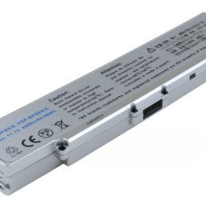 11.1V 58Wh 6-Cell for Sony VAIO VGN-CR13 VGN-CR21 VGN-CR23 VGN-CR190 VGN-CR290 VGN-CR590 VGN-CR61 (P/N: VGP-BPS9/S VGP-BPS9A/S) – Front view top 45° angle