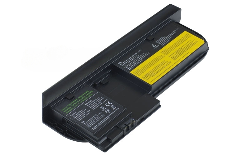 11.1V 62Wh 6-Cell Battery for Lenovo ThinkPad X220t X230t Tablet (P/N: FRU 42T4881 ASM 42T4882 42T4877 42T4879 0A36285 0A36286) – Front view top 45° angle