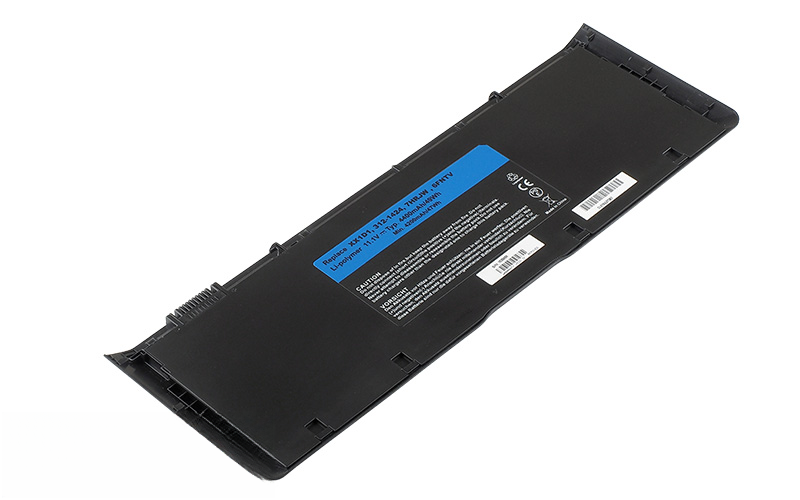 11.1V 62Wh Li-Poly Battery for Dell Latitude 6430u (P/N: 312-1424 6FNTV 7HRJW XX1D1) – Front view top 45° angle