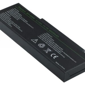 11.1V 6600mAh/73Wh 9-Cell Battery for Fujitsu Siemens Amilo K7600 K7600D K7610 Packard Bell EasyNote E3250 E5412 (P/N: BP-8089 BP-8089X BP-8389) – Front view top 45° angle