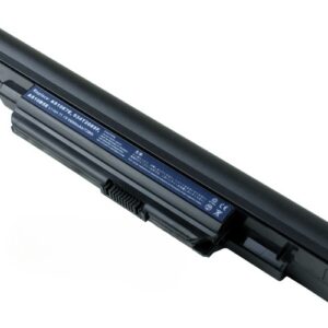 11.1V 7800mAh/87Wh 9-Cell Battery for Acer Aspire 3820T 4820T 5820T 7739Z 7745G Acer TravelMate 6594G (P/N: AS10B31 AS10B41 AS10B73 AS10E7E BT.00603.110 BT.00607.128) – Front view top 45° angle