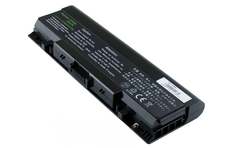 11.1V 7800mAh/87Wh 9-Cell Battery for Dell Inspiron 1520 1720 Vostro 1500 1700 (P/N: 312-0504 312-0513 451-10477 GK479 GR995 FP282 TM980) – Front view top 45° angle