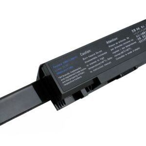 11.1V 7800mAh/87Wh 9-Cell Battery for Dell Inspiron 1737 Dell Studio 1735 1737 (P/N: KM973 MT342 PW835 RM791 312-0711 451-10660) – Front view top 45° angle