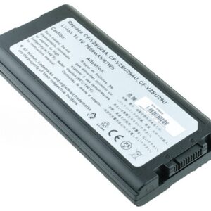 11.1V 7800mAh/87Wh 9-Cell Battery for Panasonic CF-29 CF-51 CF-52 ToughBook-51 ToughBook-52 (P/N: CF-VZSU29 CF-VZSU29A CF-VZSU29ASU CF-VZSU29AU CF-VZSU29U) – Front view top 45° angle