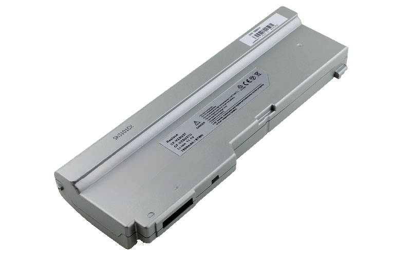 11.1V 7800mAh/87Wh 9-Cell Battery for Panasonic CF-T4 CF-T5 CF-T5N ToughBook T5 (P/N: CF-VZSU37 CF-VZSU37U) – Front view top 45° angle