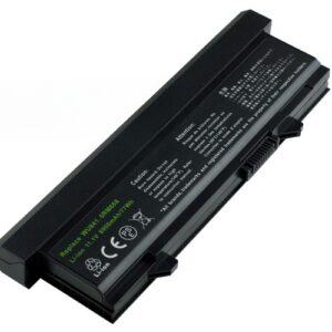 11.1V 7800mAh/87Wh Battery for Dell Latitude E5400 E5410 E5500 E5510 (P/N: 0RM668 312-0762 312-0769 312-0902 451-10616 451-10617 KM742 KM769 KM771 WU841) – Front view top 45° angle