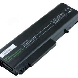 11.1V 87Wh 9-Cell Battery for HP Compaq 6730b 6530b HP ProBook 6445b 6545b HP EliteBook 6930p 8440p 8440w (P/N: 532497-421 583256-001 HSTNN-UB68 HSTNN-UB69 KU531AA TD03XL) – Front view top 45° angle