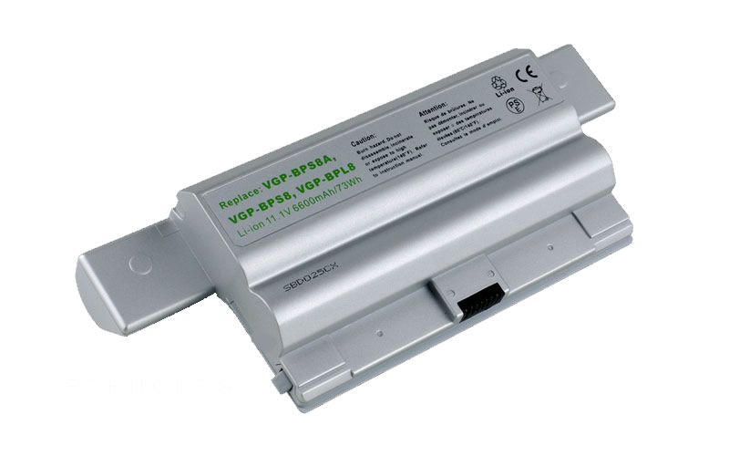 11.1V 87Wh 9-Cell Battery for Sony VAIO VGN-FZ11E VGN-FZ18E VGN-FZ21J VGN-FZ25 VGN-FZ27 VGN-FZ28 VGN-FZ290 VGN-FZ35 VGN-FZ37 (P/N: VGP-BPL8 VGP-BPS8 VGP-BPS8A) <strong><span style= – Front view top 45° angle