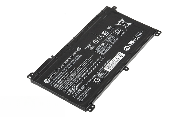 11.55V 39Wh Li-Polymer battery for HP Pavilion X360 M3-U Stream 14-AX Series (P/N: BI03XL, HSTNN-UB6W, TPN-W118, 844203-855) – Front view top 45° angle