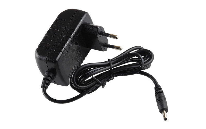 12V 2A 24W Charger for Connex SwiftBook with 3.5mm/1.35mm Connector Tip – Angled front – 3 sides visible