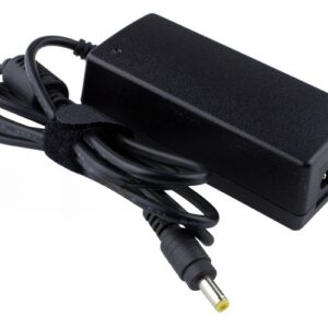 12V 3A 36W AC Adaptor for ASUS Eee PC 900HA 901 904 1000HA 1002HA 1000XP R2E R2H – Angled front – 3 sides visible