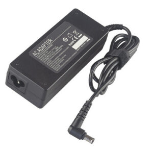 12V 5A AC Adapter/Power Supply for LG and Samsung Monitors – Angled front – 3 sides visible