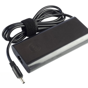 130W Dell slim charger for Dell XPS 15 9560 Precision 15 5510 5520 (P/N: 0V363H HA130PM130) – Angled front – 3 sides visible