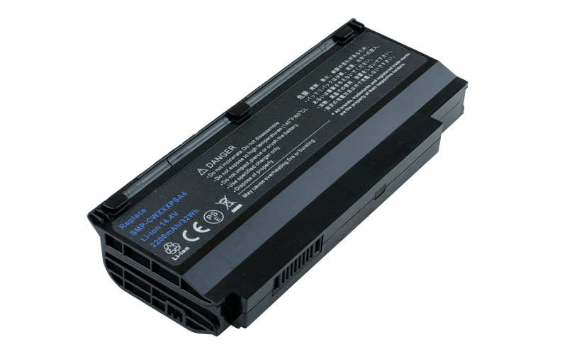 14.4V 2200mAh/31Wh 4-Cell Battery for Fujitsu Siemens Amilo Mini Ui 3520 Fujitsu LifeBook M1010 (P/N: SMP-CWXXXPSA4) – Front view top 45° angle