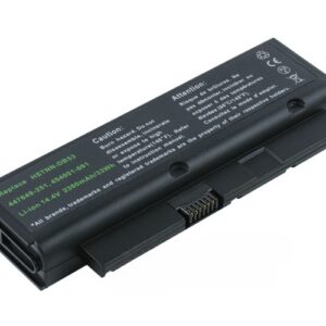 14.4V 2200mAh/32Wh 4-Cell Battery for HP Compaq 2210b Compaq B1200 (P/N: HSTNN-DB53 HSTNN-OB53 447649-251 447649-321) – Front view top 45° angle