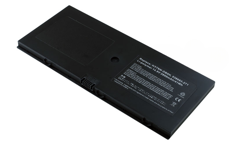 14.4V 2800mAh/32Wh Li-Polymer Battery for HP ProBook 5310m 5320m (P/N: 538693-271 586029-001 HSTNN-DB0H HSTNN-SB0H AT907AA BQ352AA) – Front view top 45° angle